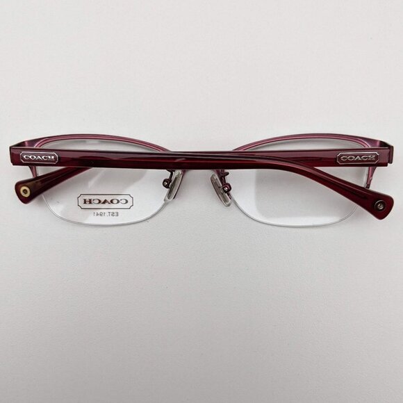 🕶️Coach HC5046 Leigh 9134 Eyeglasses 52/18 135 /KAG222🕶️ - Picture 2 of 6